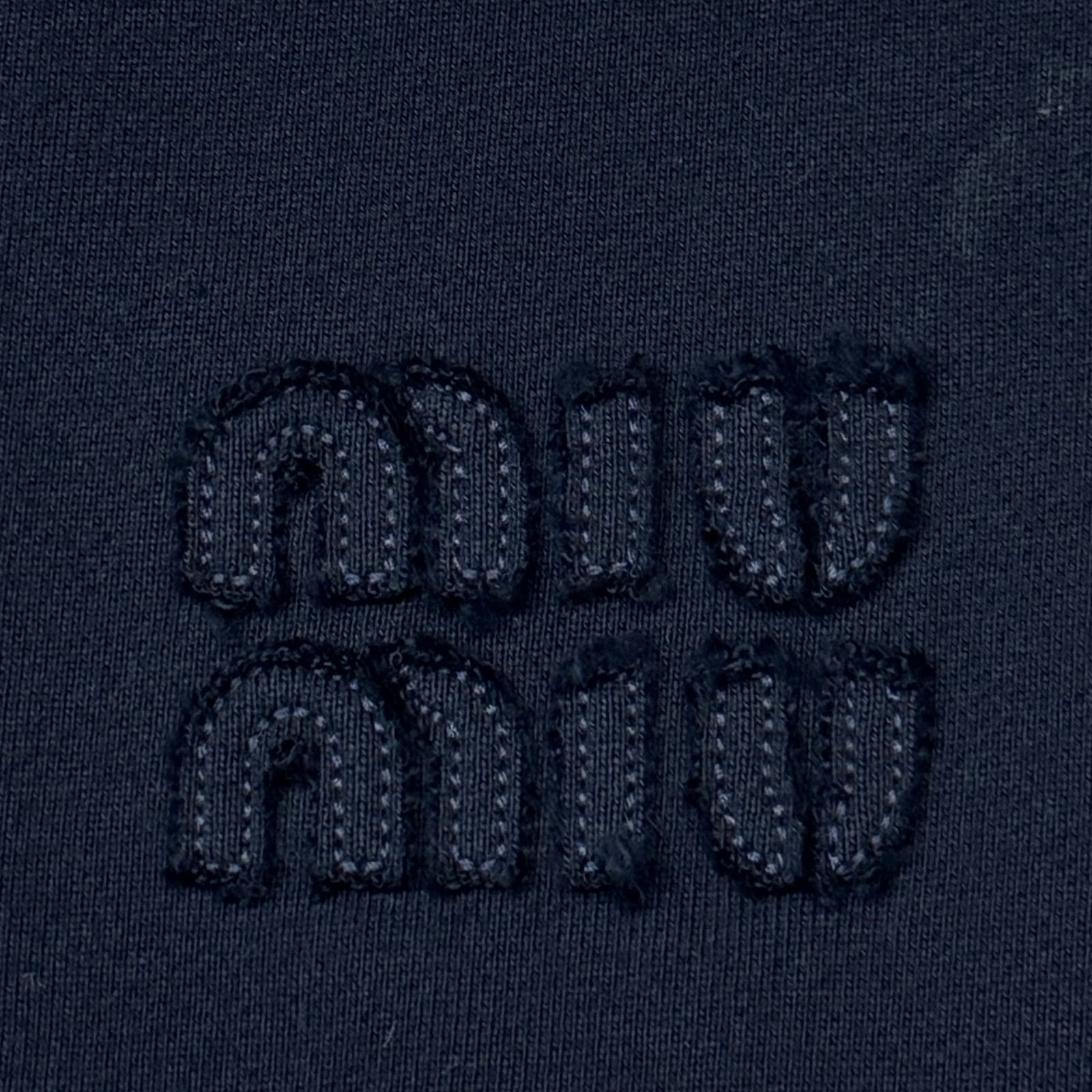 国内正規 参考上代269500円 Miu Miu ハーフジップスウェット 