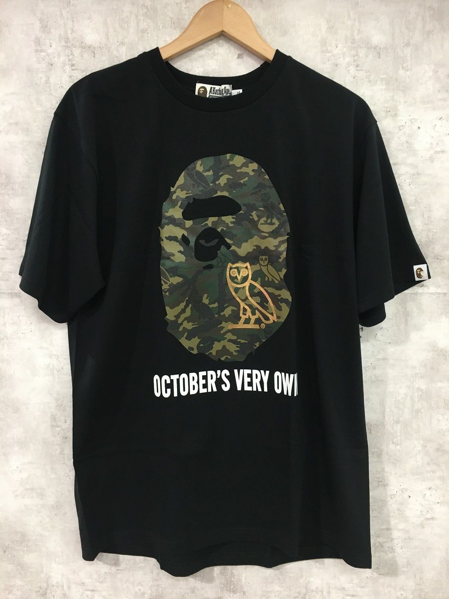 A BATHING APE × OVO Logo T-SHIRT アベイシングエイプ ロゴTシャツ