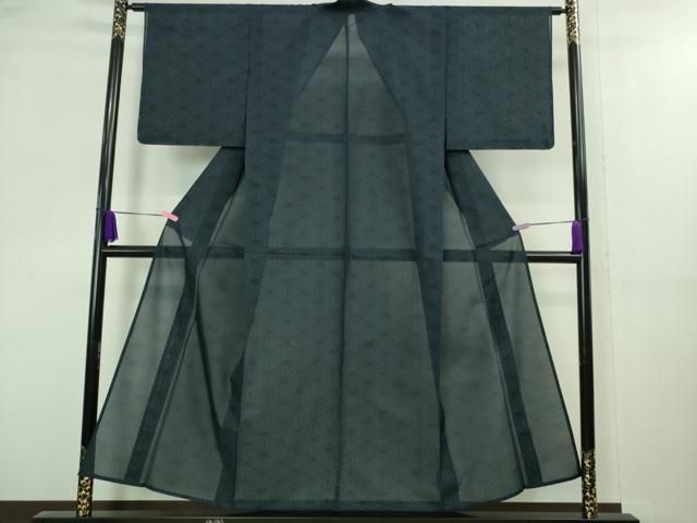 平和屋着物■極上　夏物　本場大島紬　夏大島　麻の葉　逸品　未使用　DZAA8429kh5 平和屋着物□極上 夏物 本場大島紬 夏大島 麻の葉 逸品 未使用