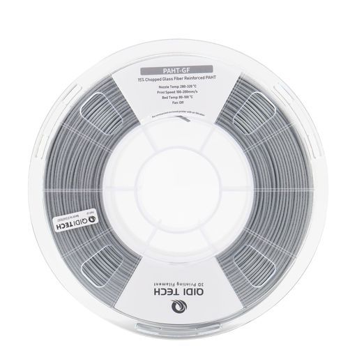 QIDITECHPAHT-GFフィラメント1.75mm1Kg、3Dプリンタフィラメント、グレー、高い機械的特性、耐熱性、高い寸法安定性、より多くのカラーオプション。