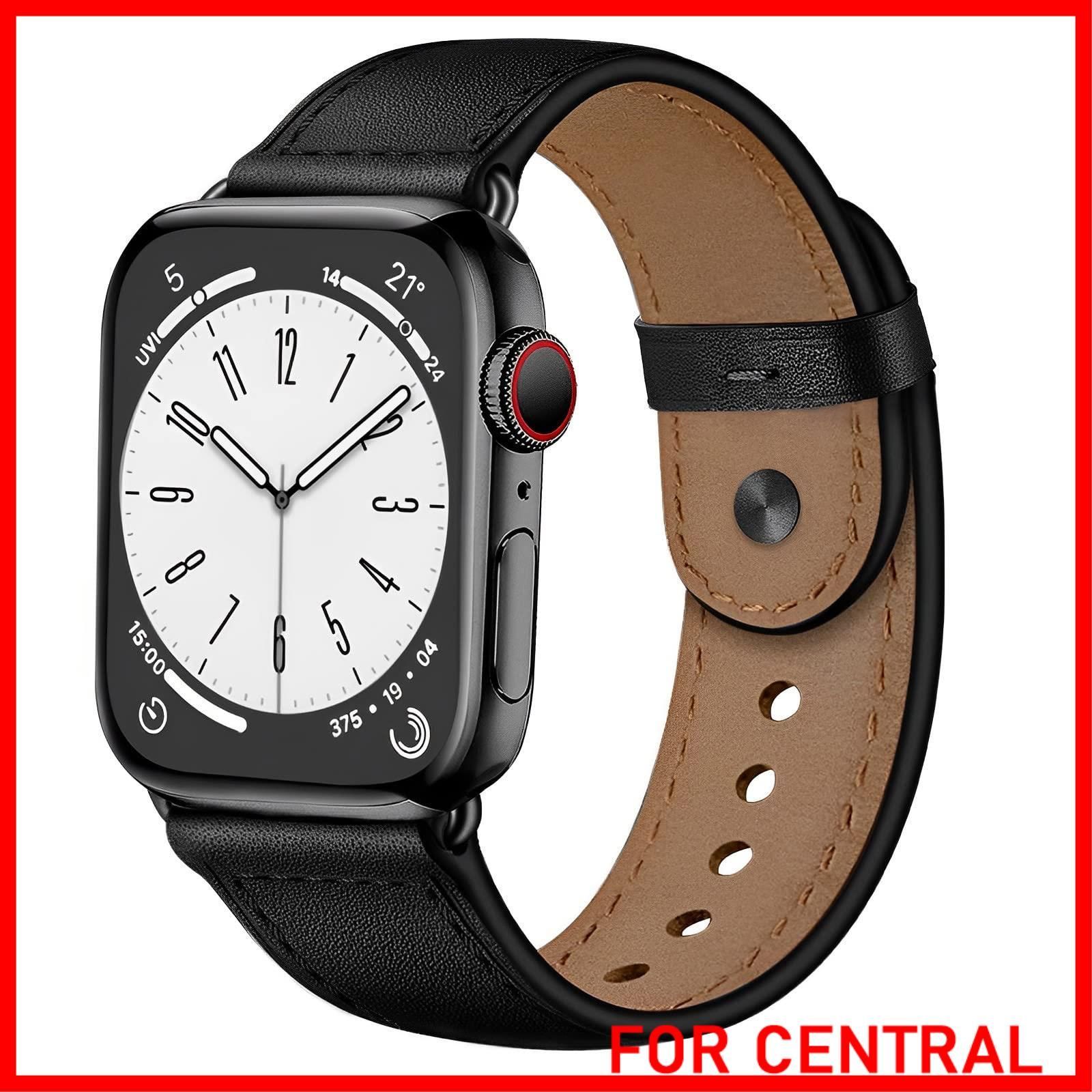 【特価商品】FEEKI コンパチブル Apple Watch バンド 49mm 45mm 44mm 42mm 41mm 40mm 38mm 本革 コンパチブル アップルウォッチ バンド ビジネススタイル 男女兼用 コンパチブル Apple Watch ベルト
