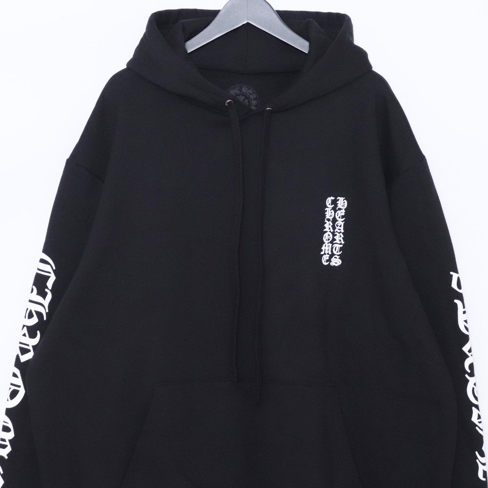 未使用 CHROME HEARTS バーチカルロゴプルオーバーパーカー XLサイズ 