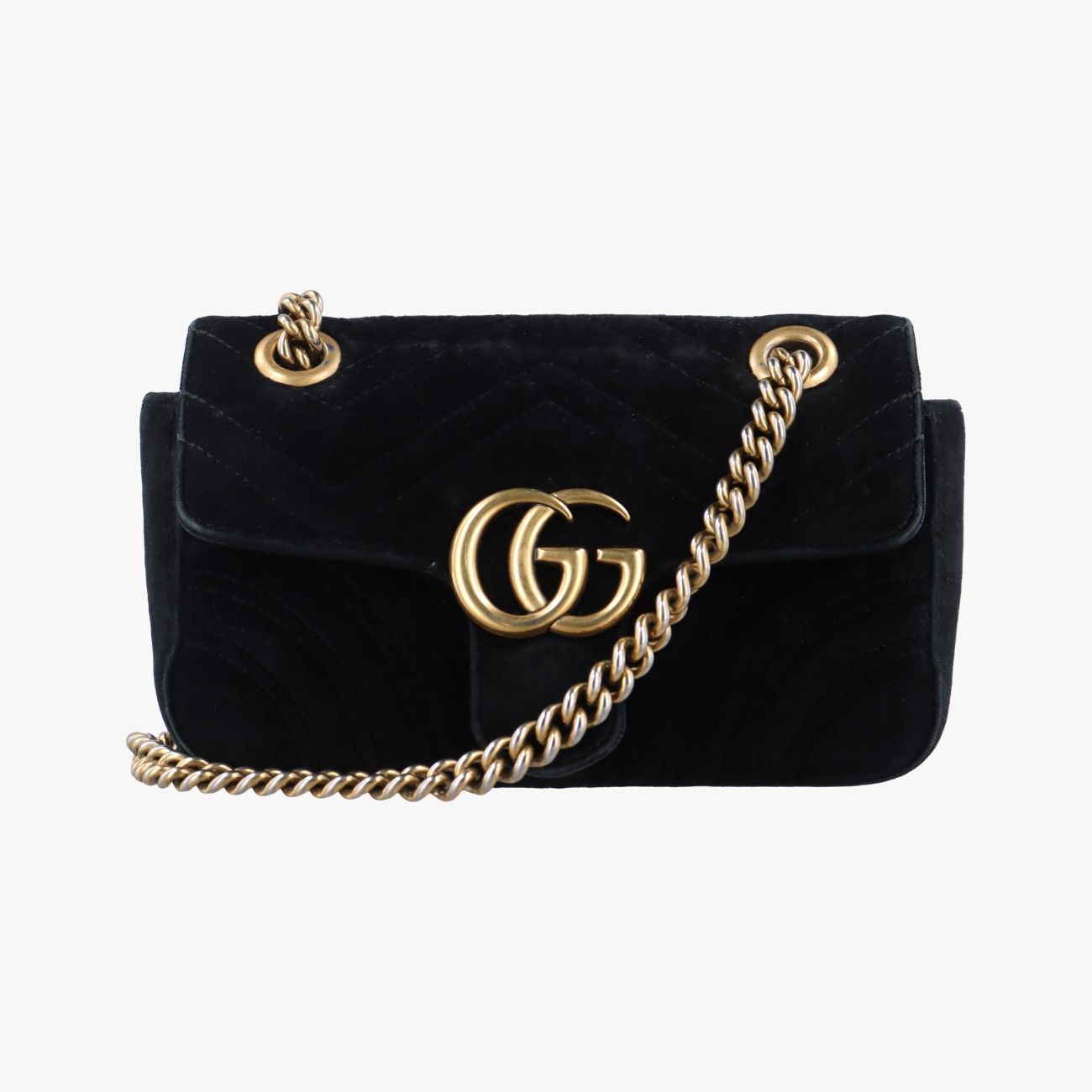 グッチGucciGGマーモントブラックベロア446744F022390003