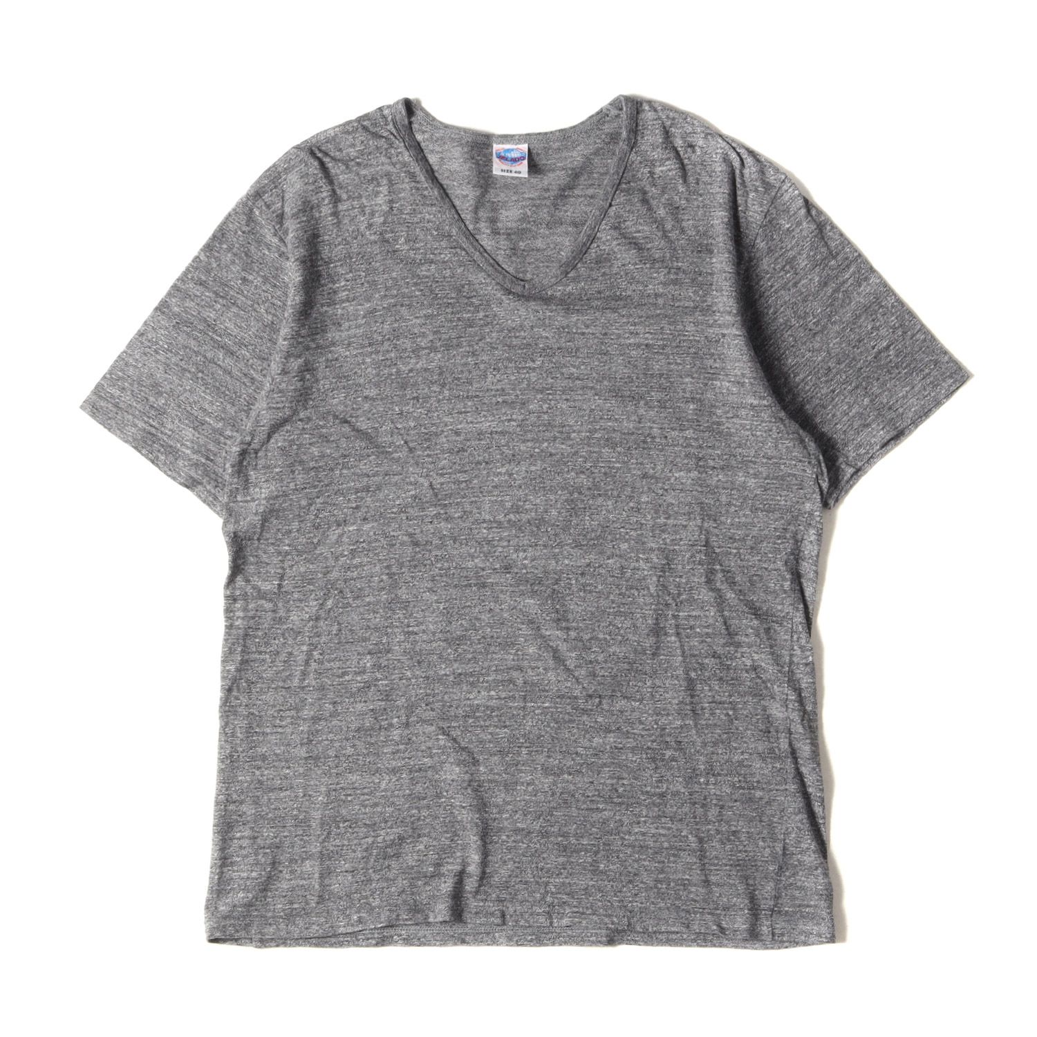 JELADO ジェラード Tシャツ サイズ:40(L) 杢コットン 霜降り 無地 V 