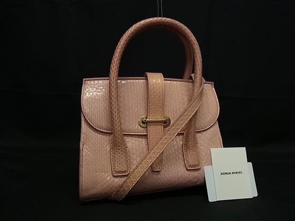 【美品】SONIA RYKIEL /ソニアリキエル/ビジュー /ハンドバッグ 165-502509150059_1.jpg
