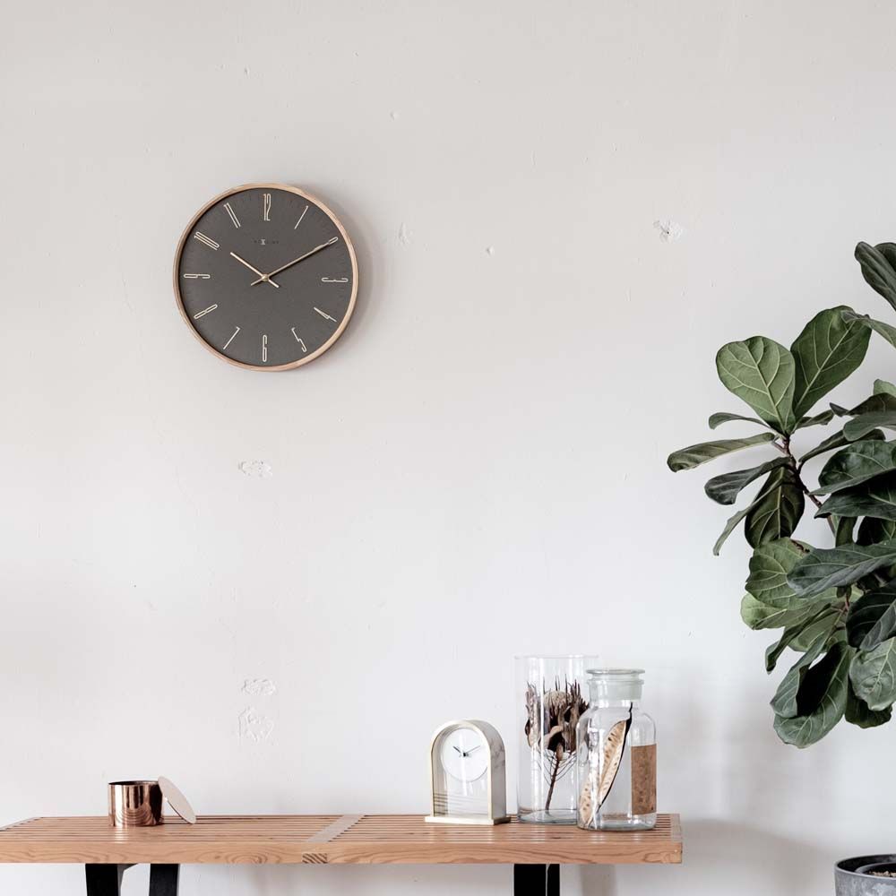 壁時計 掛時計 NEXTIME ネクスタイム ウォールクロック 工場 Thin M GR