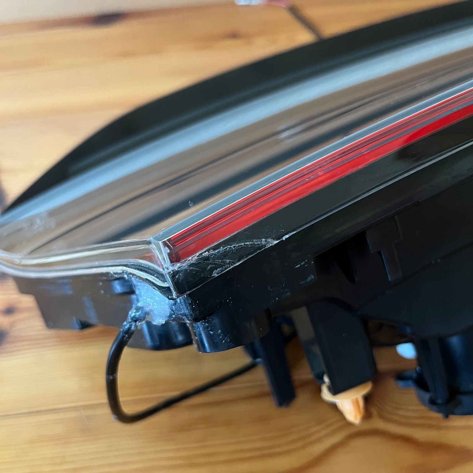 一文字テールランプ加工電源取り出しケーブル調光スイッチ付きカケ有り
