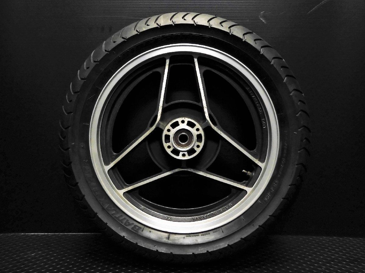 評価B GSX750S カタナ 刀 走行距離26 323km 実動 純正 リア ホイール MT2.50×17 タイヤ 山7分 g0219S81