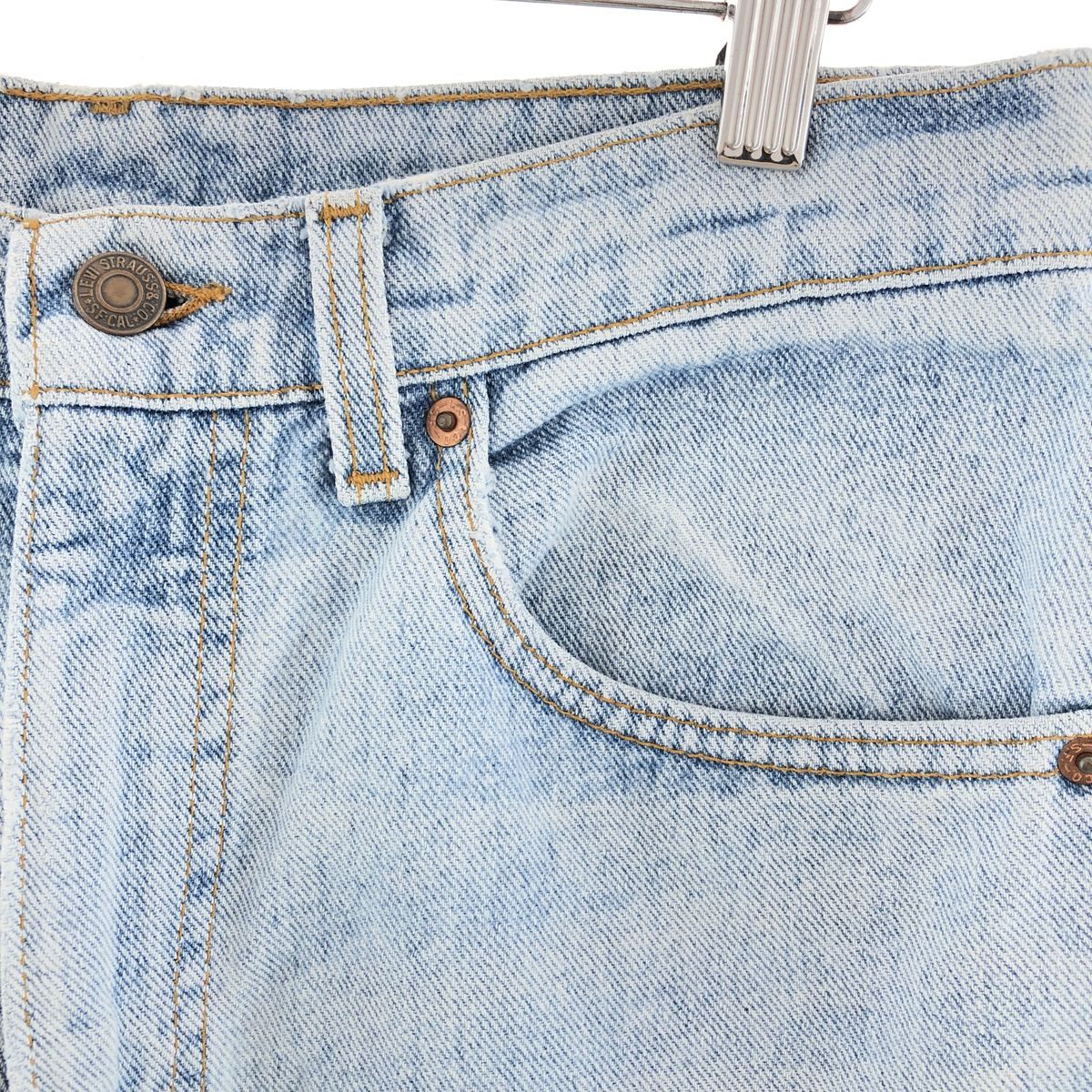 715cmもも周り古着 90年代 リーバイス Levi's 550 テーパードデニムパンツ USA製 メンズw31 ヴィンテージ/taa003234