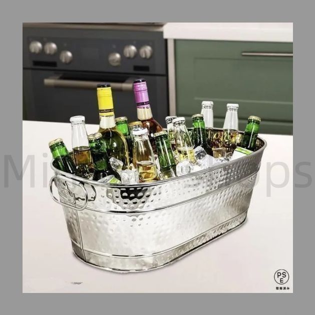 氷のバケツ バーアイスバケツ シャンパンバケツ 業務用ビール ワインバケツ アイスキューブ用 二重壁の氷のバケツ(Silver) 氷のバケツ | 写真  氷のバケツステンレス鋼二重壁シャンパン アイス バケツ|アイスキューブ、ビール、シャンパンボトル用のイージーキ Amazon ... アイスバケツ ワイン、シャンパン、ビール、KTV、クラブ、バーパーティー用の持ち運び用ハンドル付きステンレス製アイスバケツ(Silv