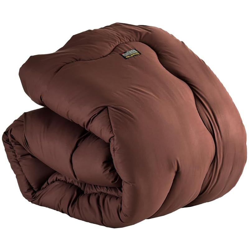 タンスのゲン 掛け布団 セミダブル 日本製 シンサレートULTRA150 全面使用 東レFT綿 洗える 冬 あったか ブラウン 10419181 85835