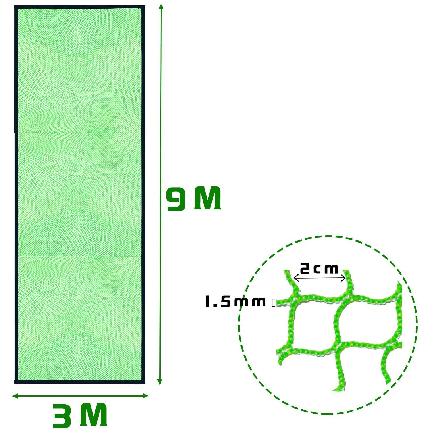 レア ゴルフ練習ネット 防球ネット 飛散防止ネット ゴルフネット 多目的ネット 取り替えネット 3ｘ9M