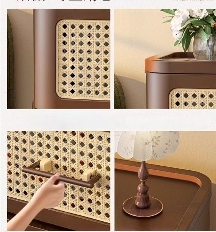 収納庫引き出し式収納棚家庭用多層組み立て不要 風五斗棚リビングおやつ棚ベッドサイドキャビネット