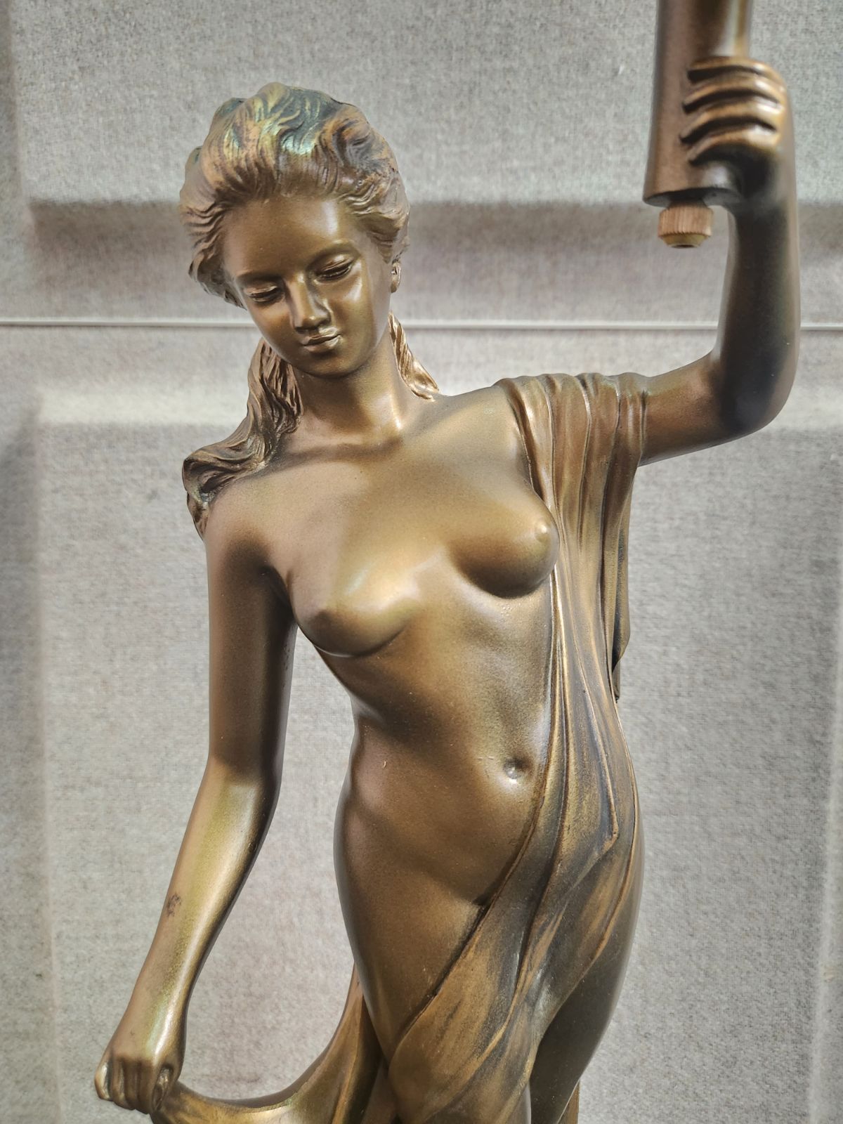 アンティーク シチズン 時計付き ヴィーナス 女神 女神像 置物