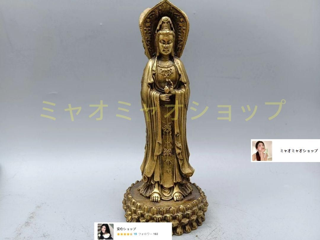 仏教美術 西方三聖 銅製 仏像 彫刻 開運 風水 工芸品 美術品 置物 仏教美術 三面観音菩薩仏像 銅製 仏像 彫刻 置物 開運 風水