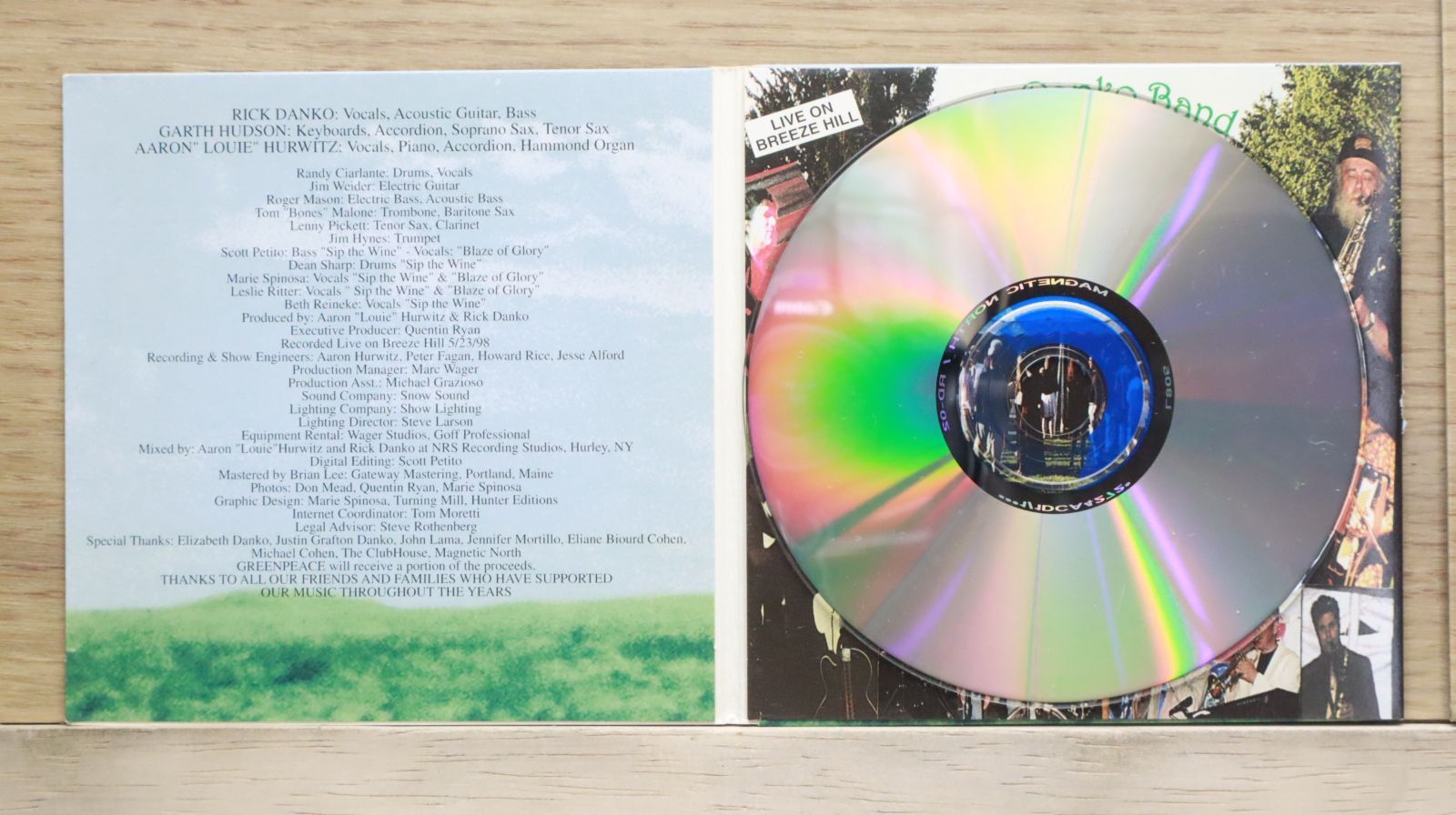 中古CD☆リック・ダンコ/Rick Danko□ Live on Breeze Hill