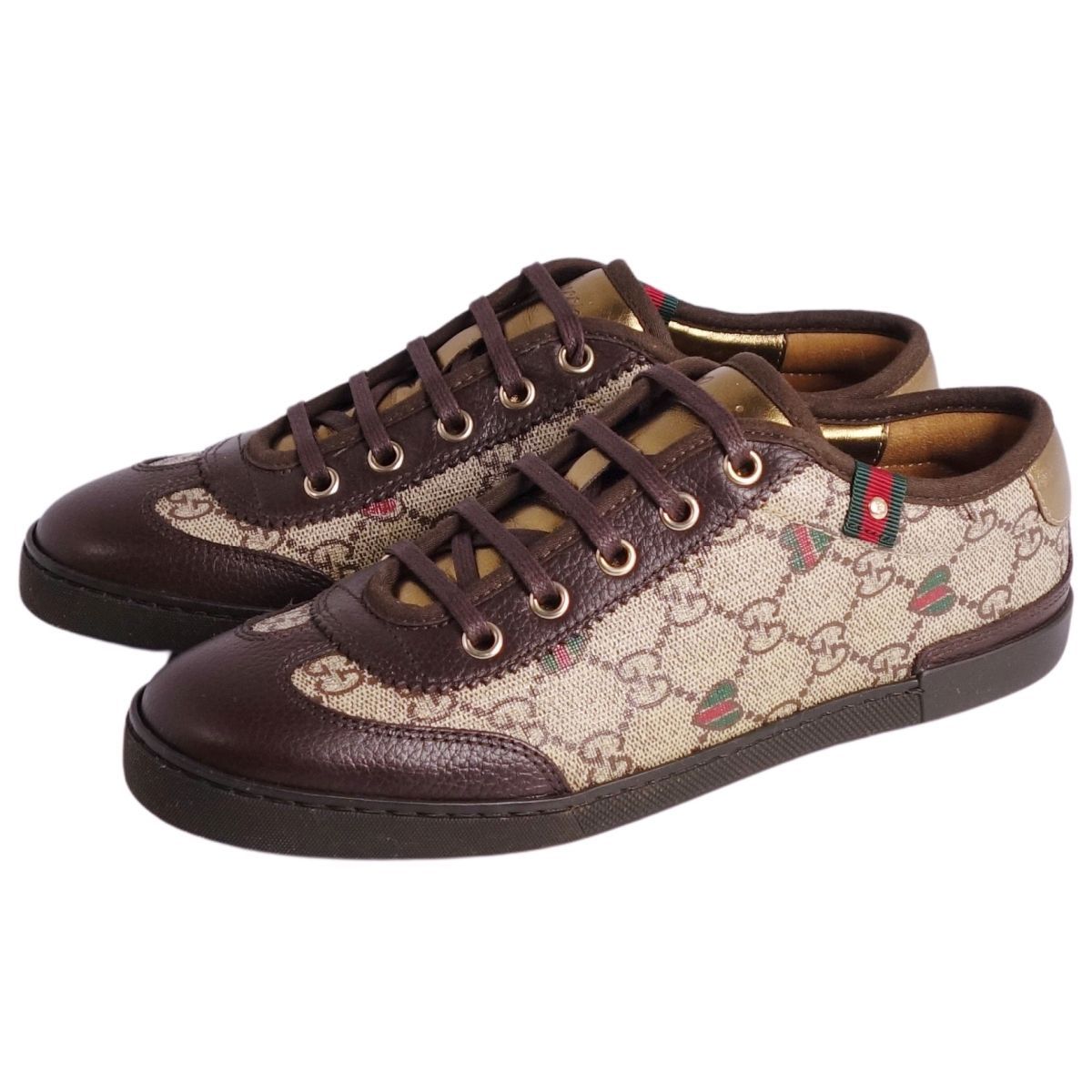 未使用 グッチ GUCCI スニーカー ローカット GGスプリーム シェリー 