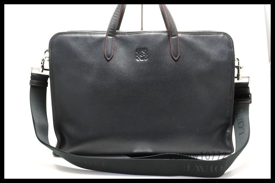 【極美品】【専用です】LOEWE アナグラム　ブリーフケース　仕切りあり　鍵付 極美品】【専用です】LOEWE アナグラム ブリーフケース 仕切り