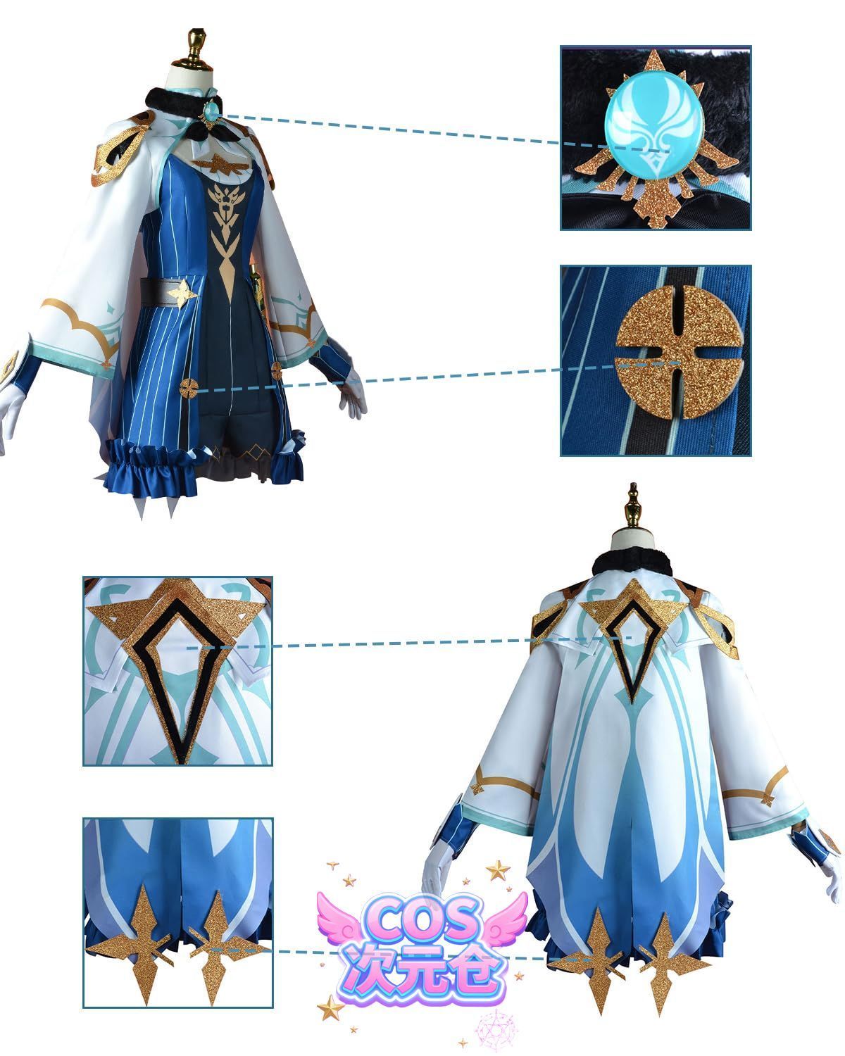 期間限定割引40%！ スクロース ウィッグ付き 神併 スクロース コスプレ ウィッグ付き 錬金術師 原神 コスプレ衣装 フルセット コスチューム 大人用 仮装 文化祭 Genshin Sucrose