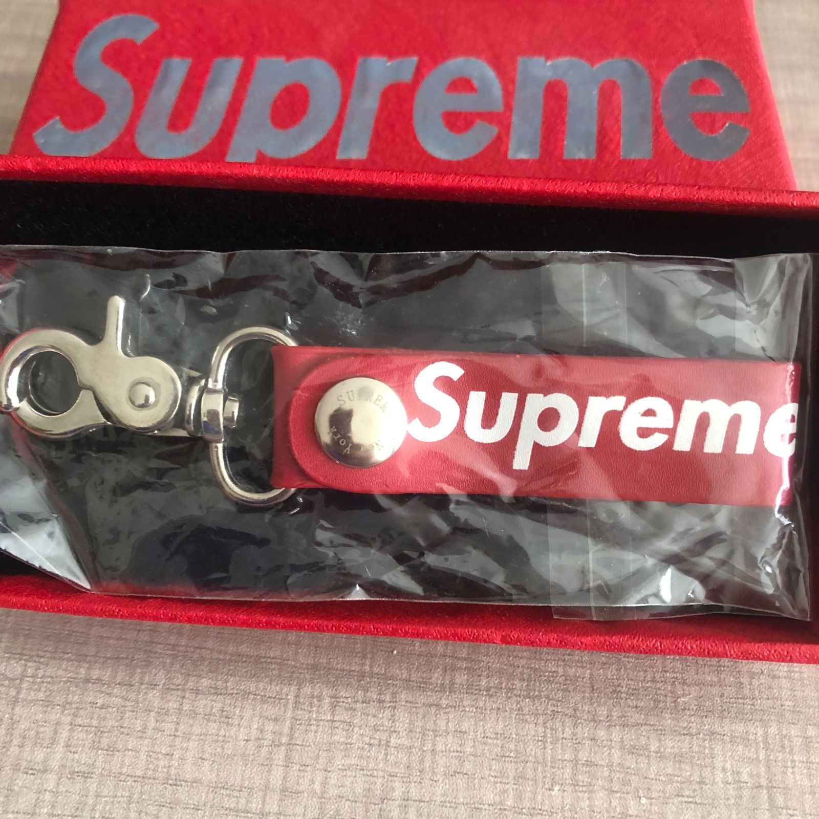 Supreme Leather Strap Key Clip キーホルダー