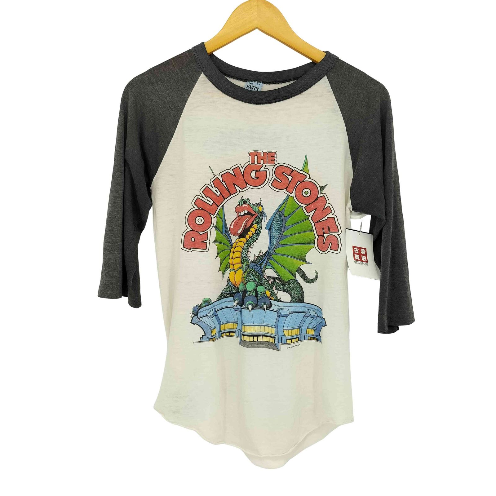 USED古着(ユーズドフルギ) {{THE KNITS}} 1981? Sleeve Raglan Tee USA製 メンズ JPN：M 【中古】【ブランド古着バズストア】 ユーズドフルギ USED古着 1981© Sleeve Raglan Tee USA製 メンズ JPN