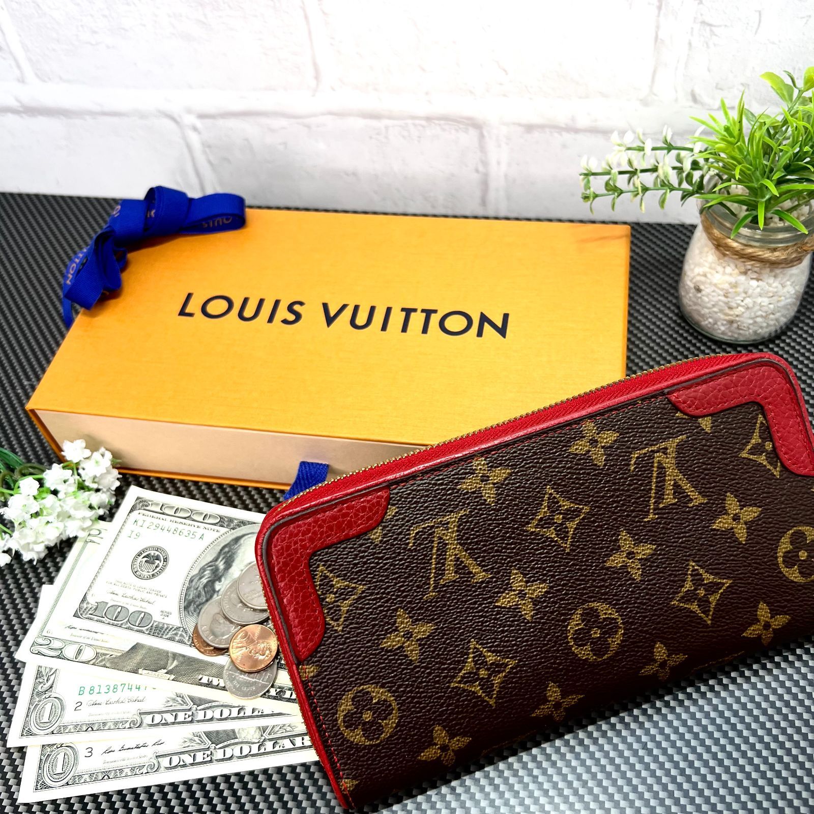 LOUIS VUITTON／ルイヴィトン レティーロ ジッピーウォレット長財布
