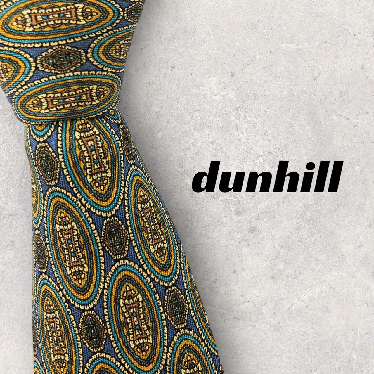 2237】良品！dunhill ダンヒル ネクタイ スリムタイ グリーン系 - メルカリ