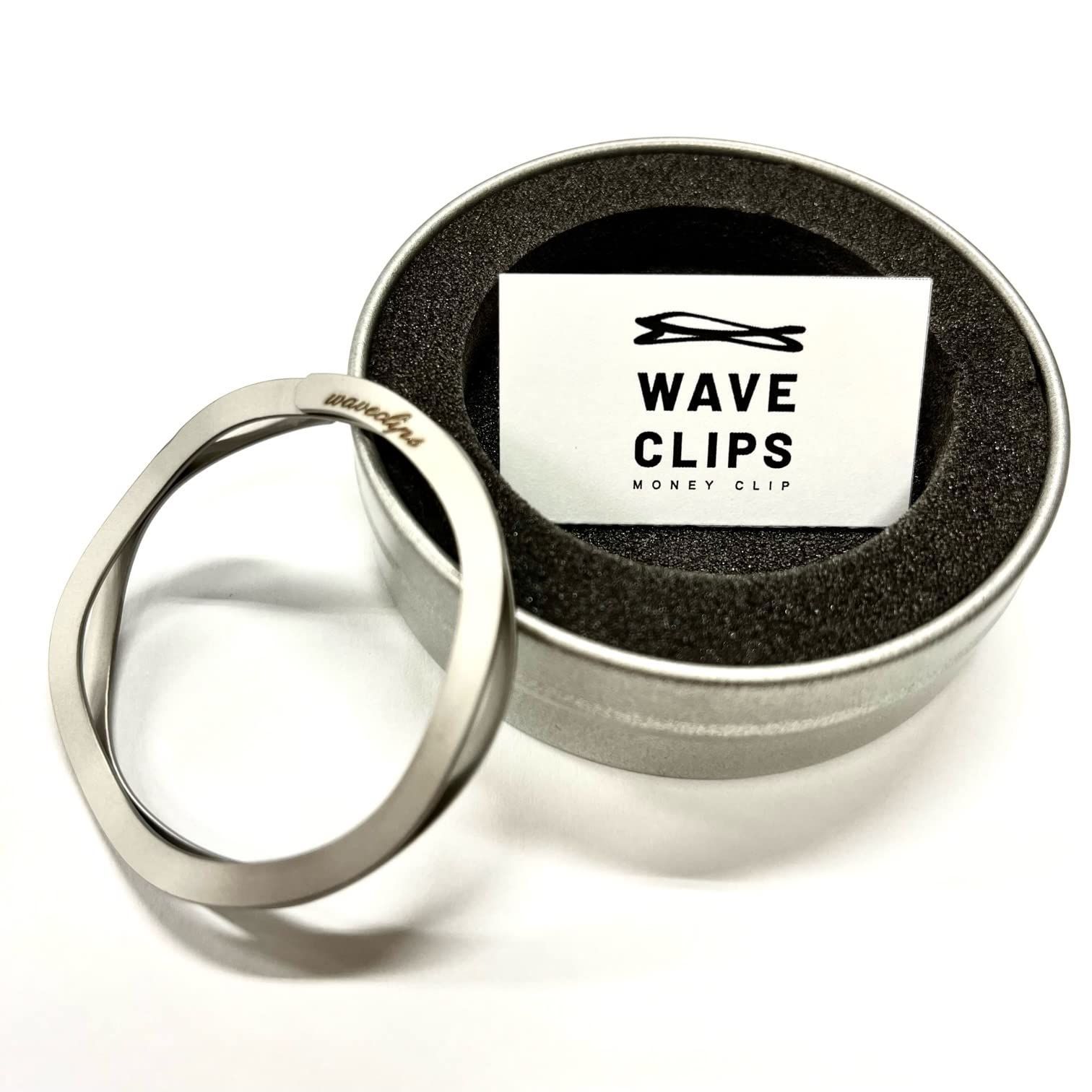 Waveclips マネークリップ 高強度ばね用ステンレス鋼 - ［アクセサリー