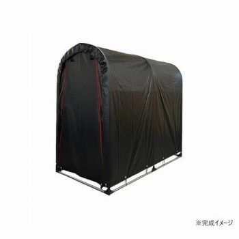 南榮工業 サイクルハウス 2台用 BK ブラック