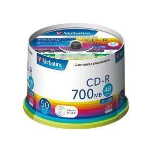 （まとめ）バーベイタム データ用CD-R700MB 4-48倍速 シルバー スピンドルケース SR80FC50V1 1パック(50枚) 〔×3セット〕