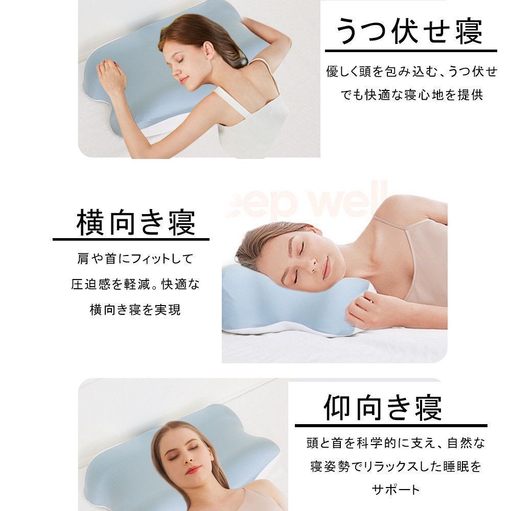 ＜整体師推奨＞整体枕　極上の安眠　凹型中空設計　仰向き　横向き　うつ伏せOK! 整体師推奨＞整体枕 極上の安眠 凹型中空設計 仰向き 横向き