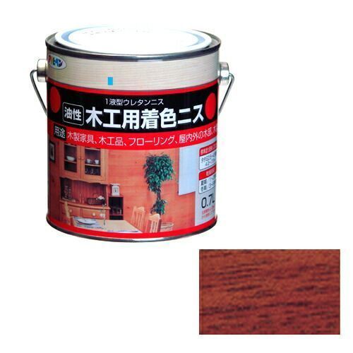 アサヒペン 油性木工用着色ニス 0．7Lーマホガニー