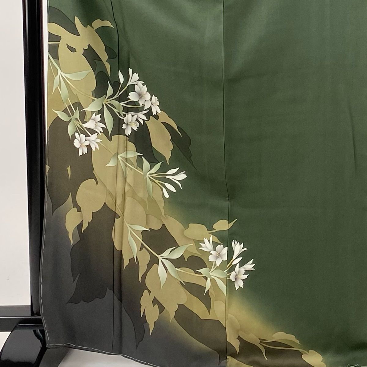 付下げ 身丈168.5cm 裄丈69.5cm L 袷 丹下雄介 やまと 落款 枝花  