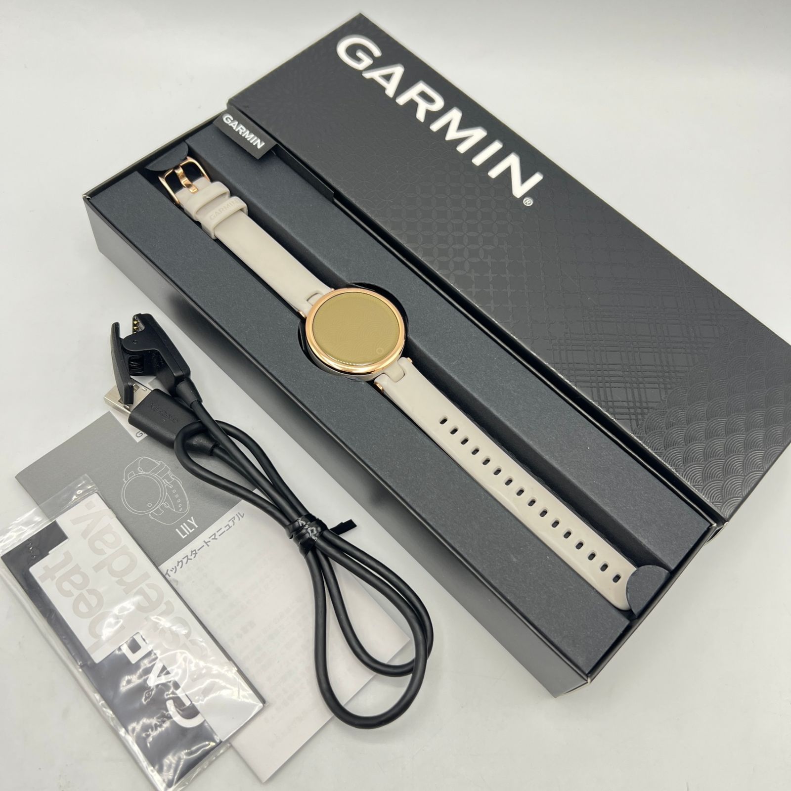 GARMIN Lily Sport 010-02384-41 Light Sand | Rose G スマートウォッチ ガーミン リリースポーツ 本体