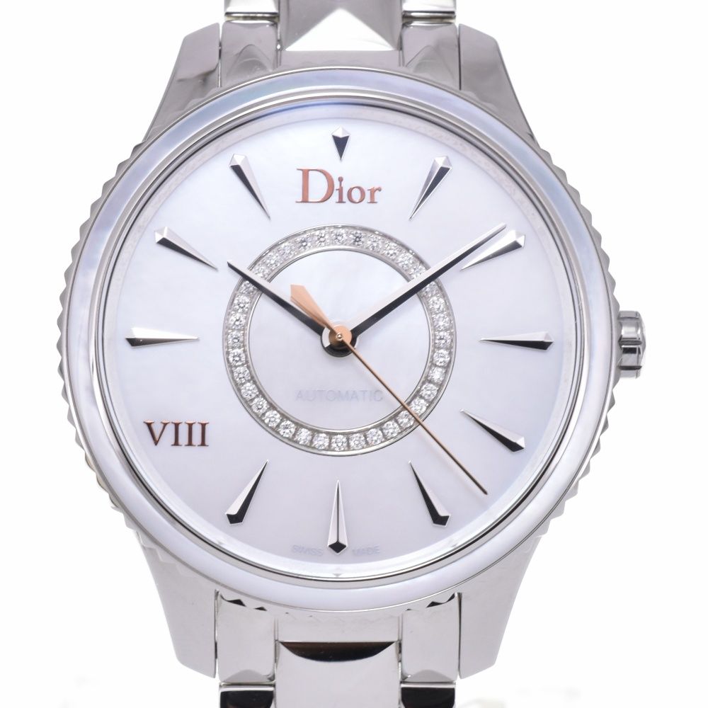ディオール Dior CD153512M001 VIII ダイヤモンド-シェル ダイヤル 自動巻き レディース 箱 保証書付き N 143204