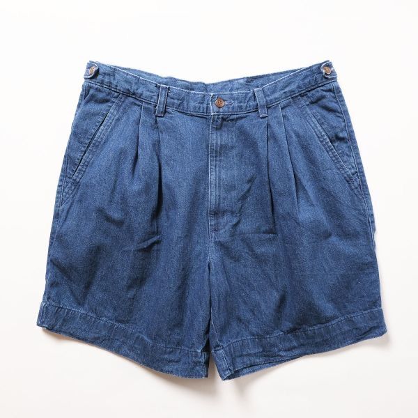 90 s リーバイス ドッカーズ ２タック デニム ショーツ 34 濃紺 ショートパンツ 00年代 旧タグ 1994年製 Levi s DOCKERS アメリカ古着 ビンテージ ヴィンテージ