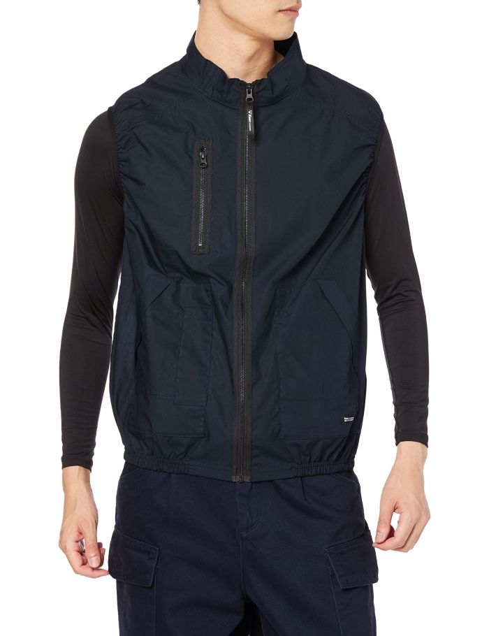 種類2：19 ディープネイビー/M XEBEC ジーベック 綿100%ベスト XE98019