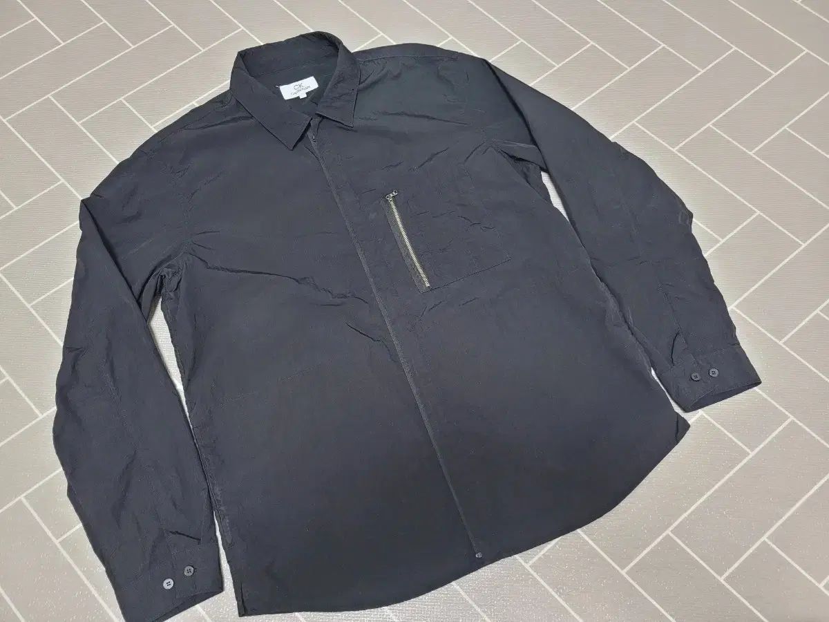 Calvin Klein(カルバ・ンクライン) ナイロン シャツ ジップアップ ジャケット L （ 105 ）