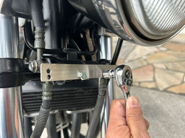ゼファー400/χ/750 カワサキ純正 三又エンブレム 取付セット フォーク