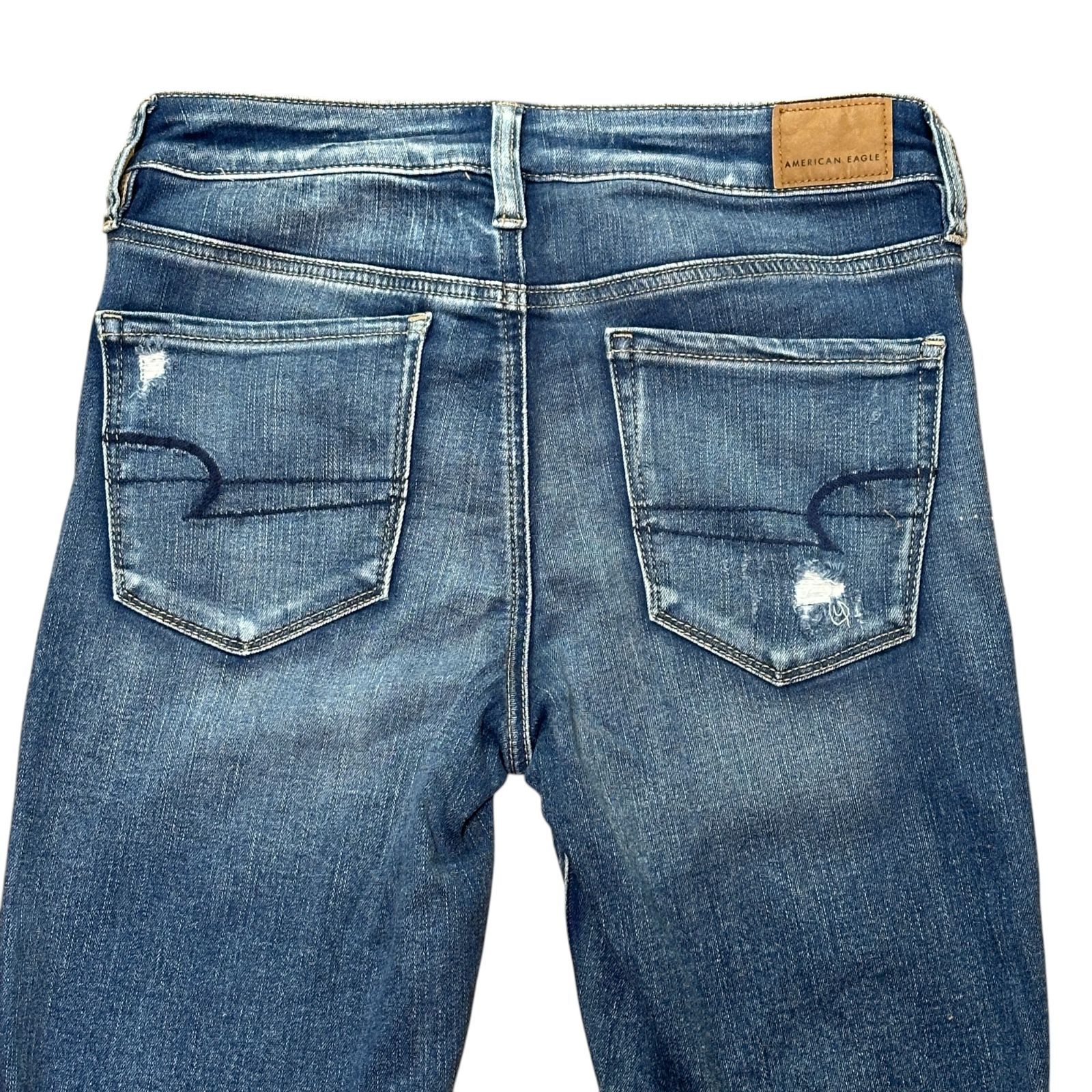AMERICAN EAGLE JEGGING クラッシュ スキニーデニム レディース