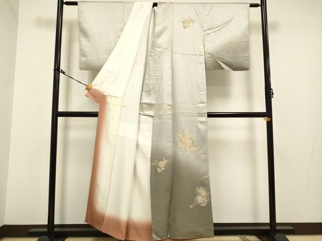 shan様［2878］訪問着 美品 未使用 汕頭刺繍 スワトウ 花車 正絹着物袷 shan様［2878］訪問着 美品 未使用 汕頭刺繍 スワトウ 花車 正絹