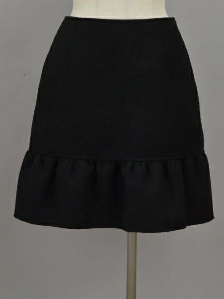 ルネ Rene basic TISSUE ウールタックスカート 34サイズ