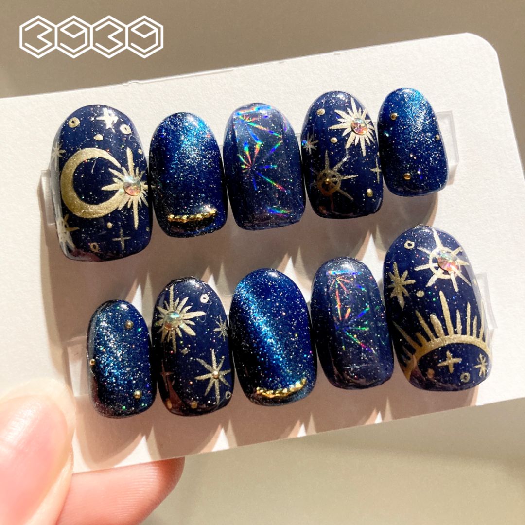 ネイルチップ 宇宙ネイル 概念ネイル ヴィンテージネイル アンティーク  