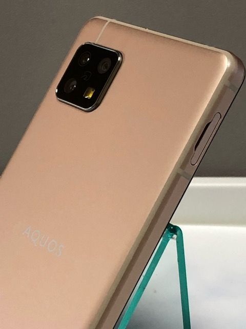 美品☆ SIMフリー AQUOS sense5G A105SH ライトカッパー 64GB スマホ