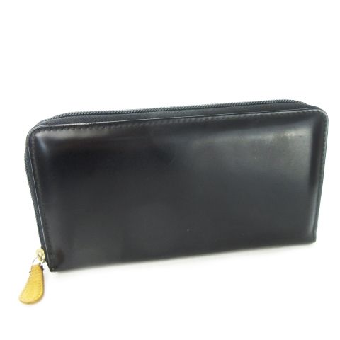 2017 国内購入 ETTINGER エッティンガー 953AE 小銭入れ付き ロング ウォレット 長財布 BLK 黒 b0480 1円～ 未使用に近い 新品同様 エッティンガー ETTINGER ☆ 二つ折り