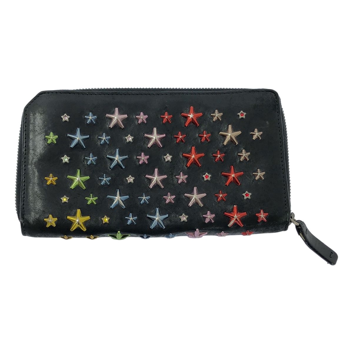 【24時間以内発送】JIMMY CHOO スタッズ レザーウォレット JIMMY CHOO / ジミーチュウ | レザー スタッズ レインボー