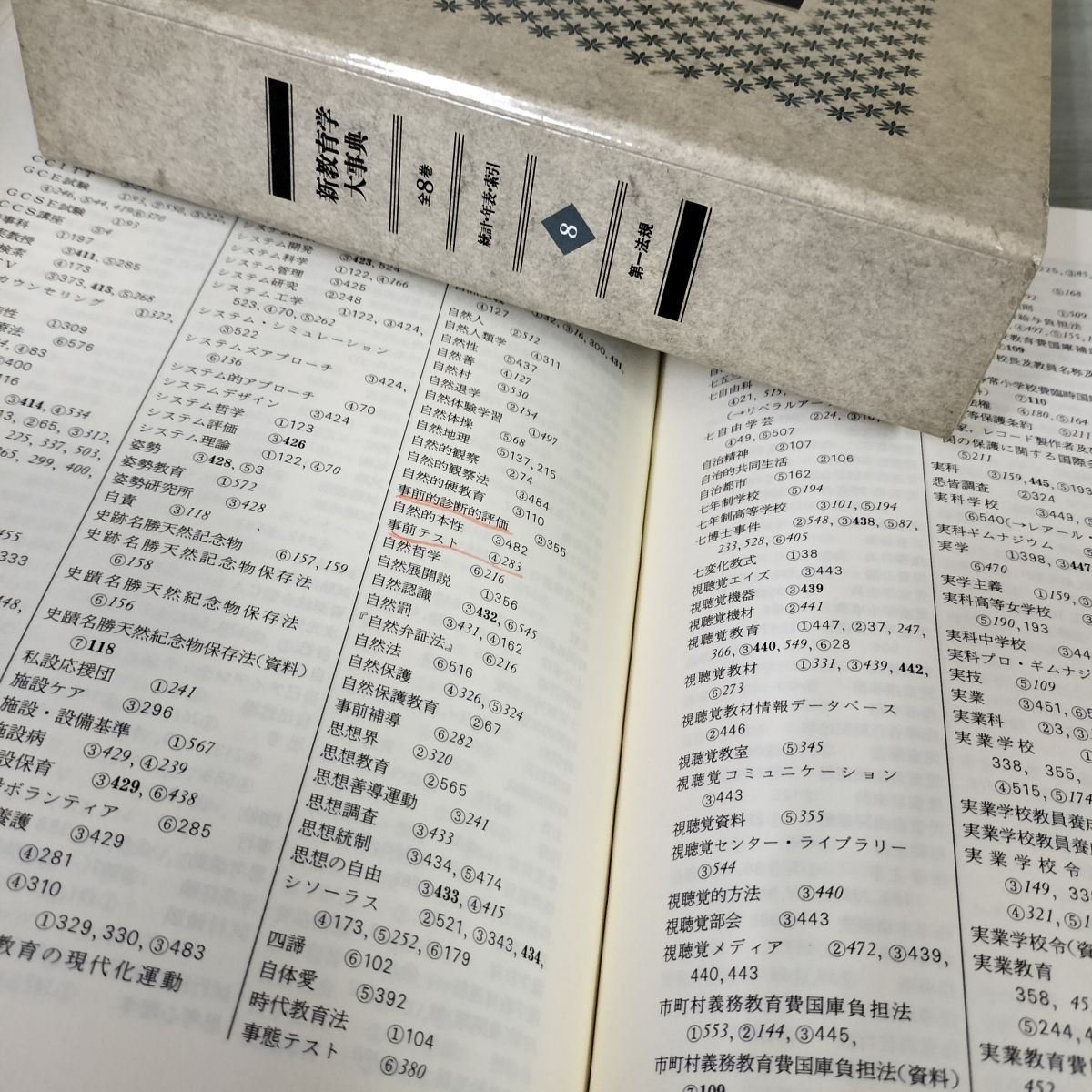 全8巻 新教育学大事典 函入り 資料 統計 学制 憲法 法令 細谷俊夫・奥田真丈・河野重男・今野喜清 書き込み有 280071 全8巻 新教育学大事典 函入り 資料 統計 学制 憲法 法令 細谷