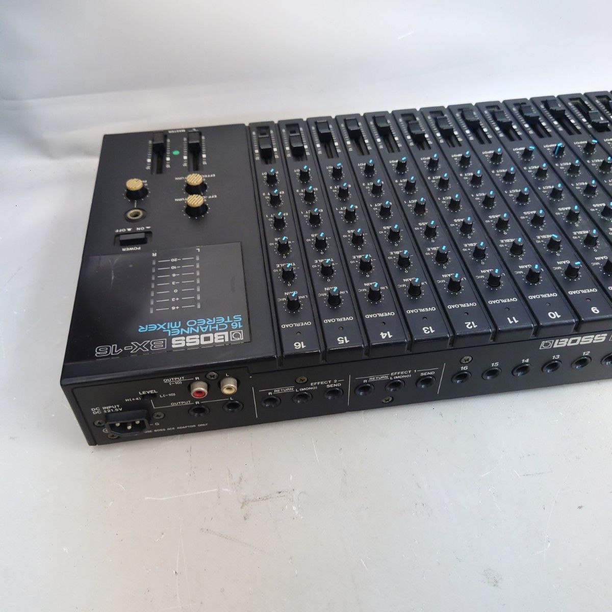 動作品】BOSS BX-16 ステレオミキサー 16ch アナログミキサー