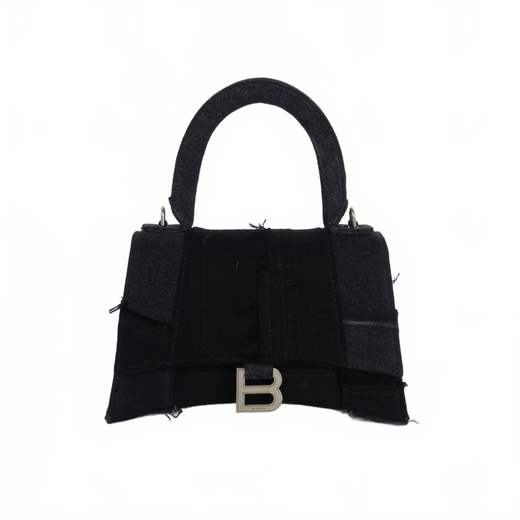 BALENCIAGA Hourglass mini ショルダーバッグ ブラック Bolso De Mano