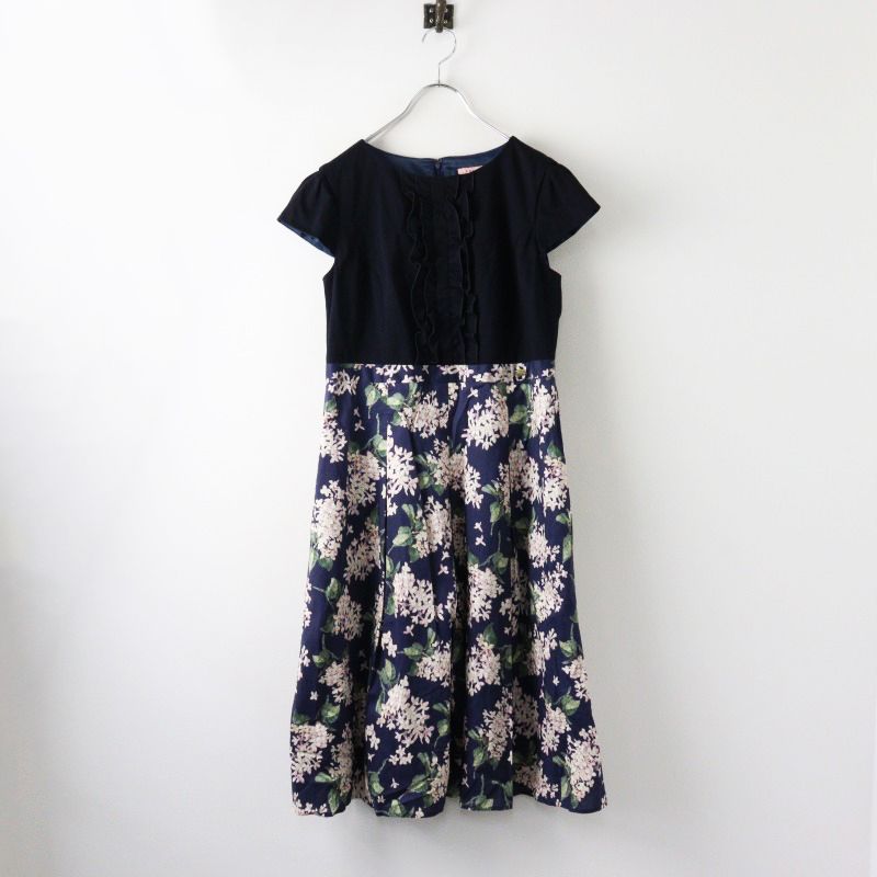 定価41800円 2025SS COLLECTION トッカ TOCCA 洗える リバティ PRIMAVERA プリマヴェーラ フリル付ドレス 6 2400014427394